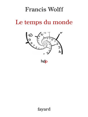cover image of Le temps du monde